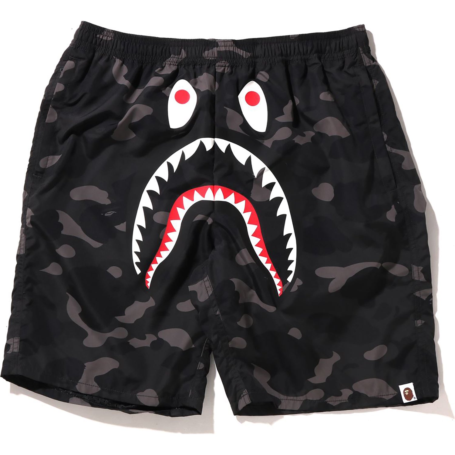 COLOR CAMO SHARK BEACH SHORTS MENS