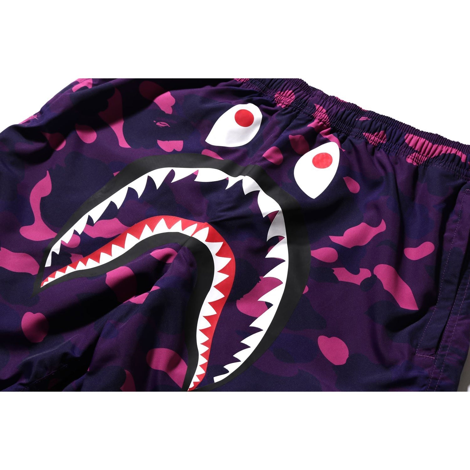 COLOR CAMO SHARK BEACH SHORTS MENS