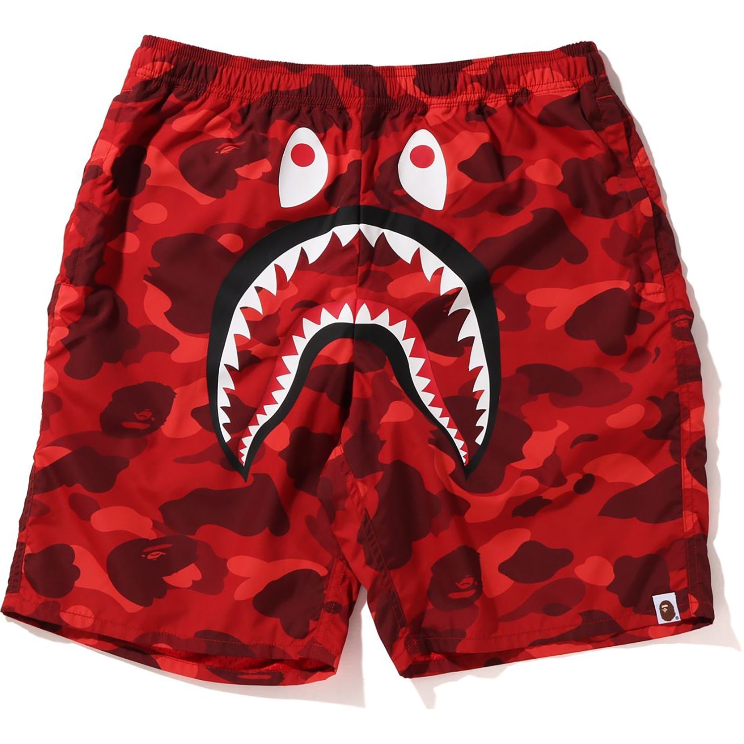 COLOR CAMO SHARK BEACH SHORTS MENS