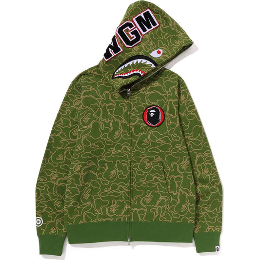 BAPE® 30TH ANNIV. LINE CAMO SHARK FULL ZIP HOODIE MENS