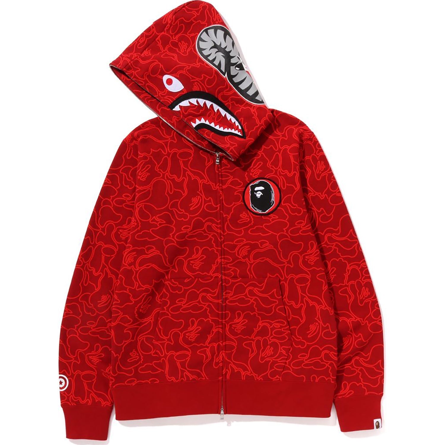 BAPE® 30TH ANNIV. LINE CAMO SHARK FULL ZIP HOODIE MENS