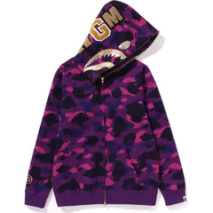 COLOR CAMO SHARK FULL ZIP HOODIE LADIES