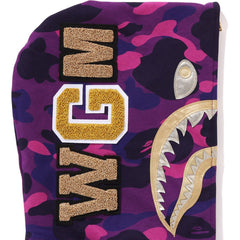 COLOR CAMO SHARK FULL ZIP HOODIE LADIES