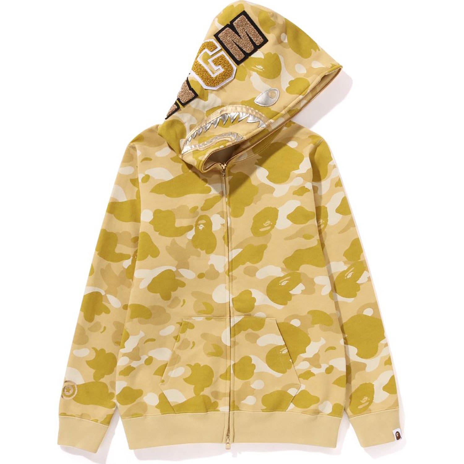 COLOR CAMO SHARK FULL ZIP HOODIE LADIES