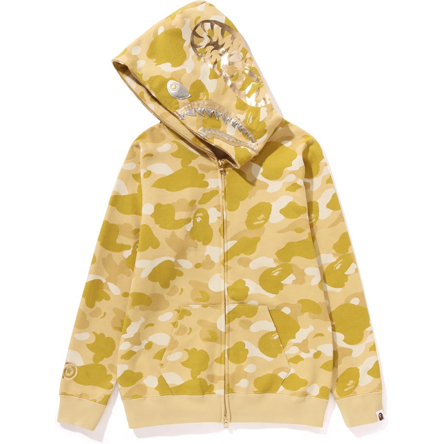 COLOR CAMO SHARK FULL ZIP HOODIE LADIES