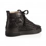 Christian Louboutin high Louis Spikes Sneakers - Calf leather and spikes - Black - Men