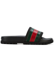 Gucci black Pursuit web slides