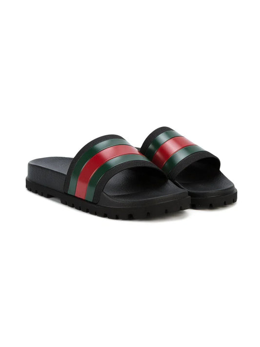 Gucci black Pursuit web slides