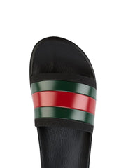 Gucci black Pursuit web slides