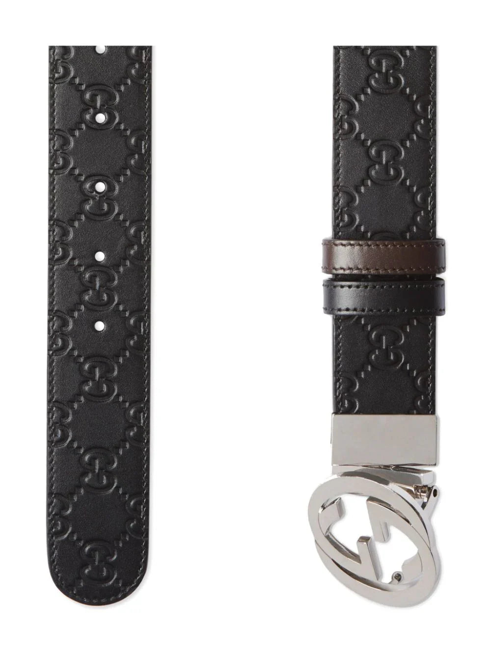 Gucci Reversible Gucci leather belt