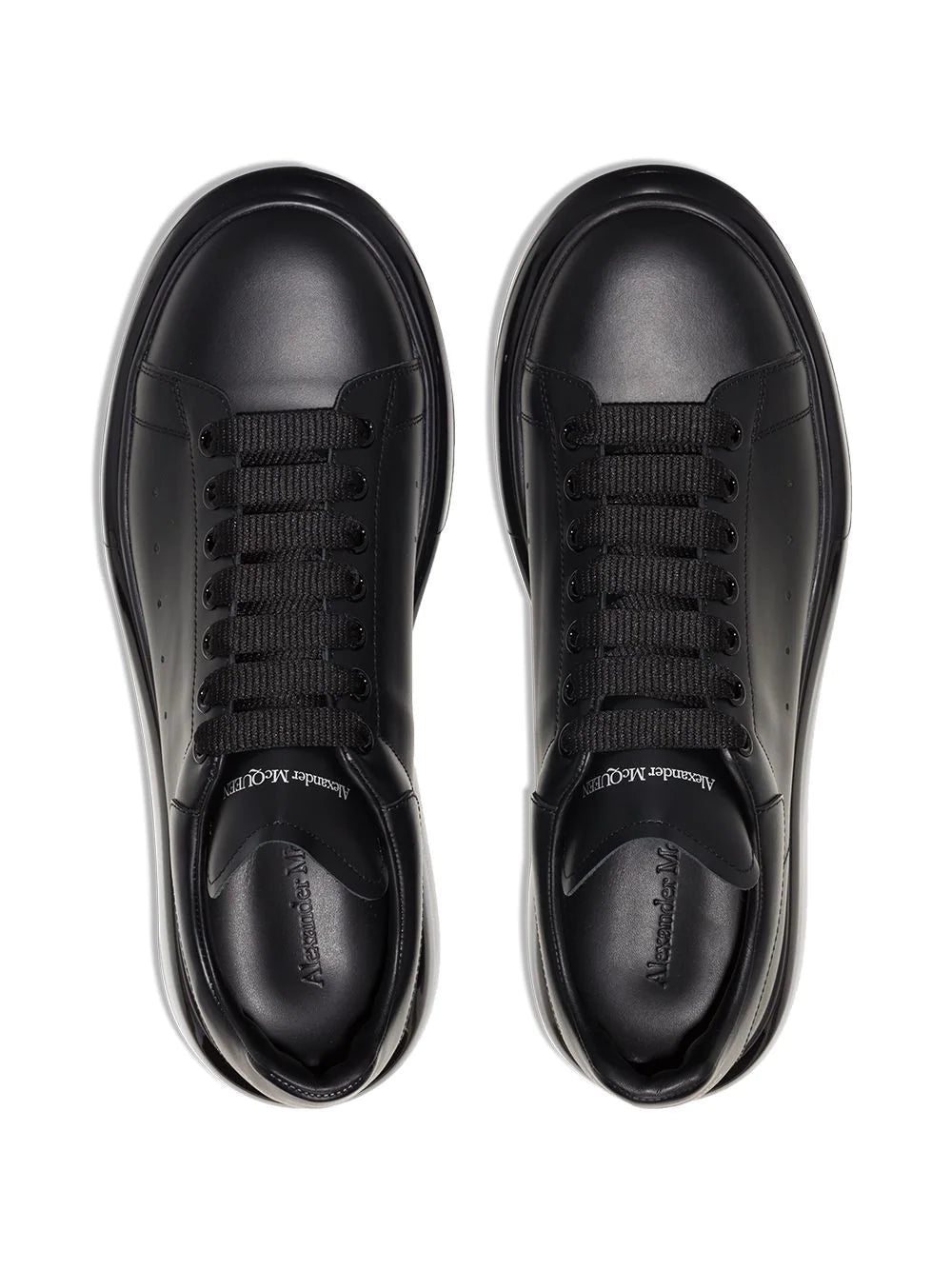 Alexander McQueen Oversized leather black shiny sole