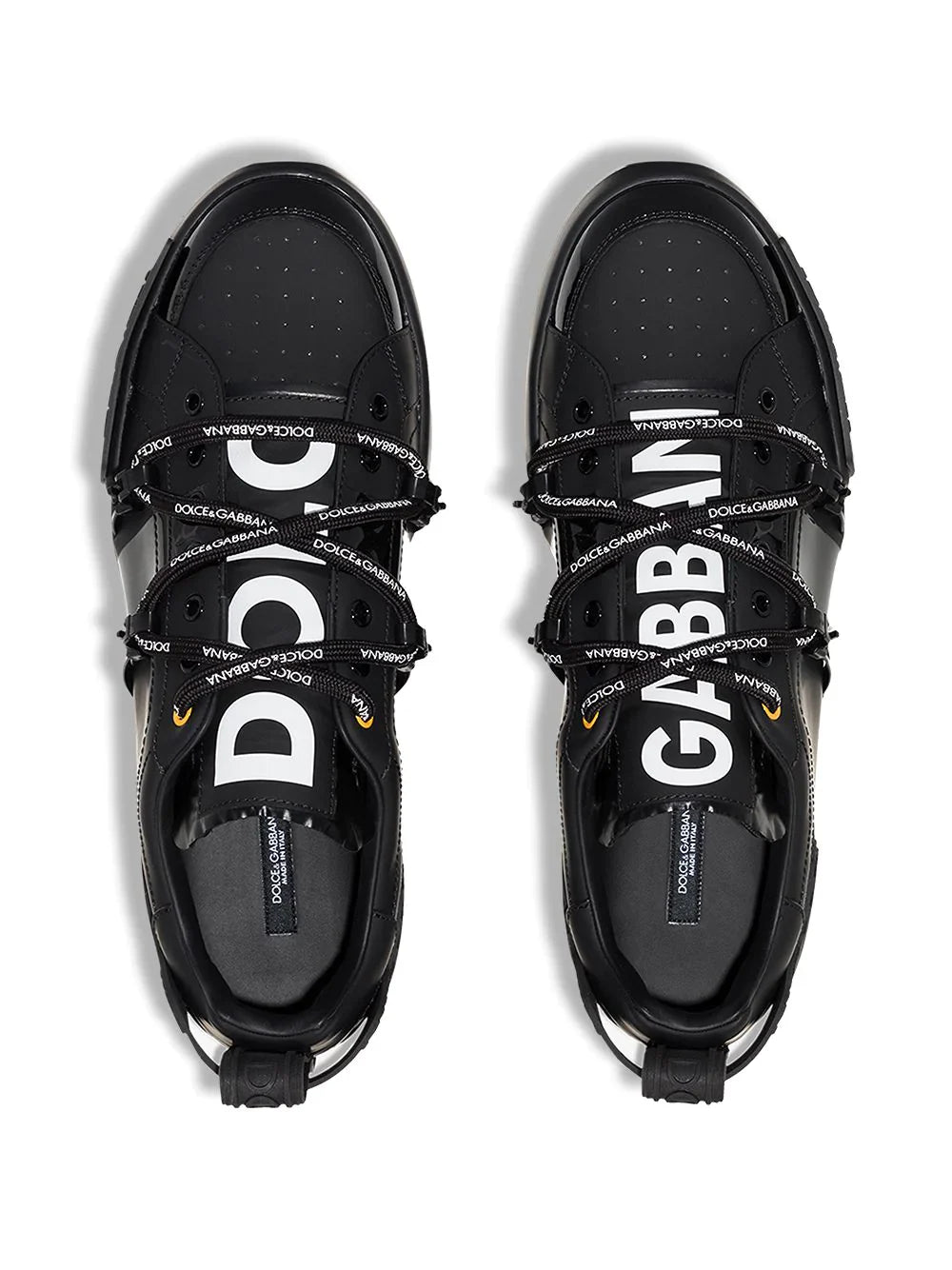 Dolce & Gabbana Portofino Strapped Black White