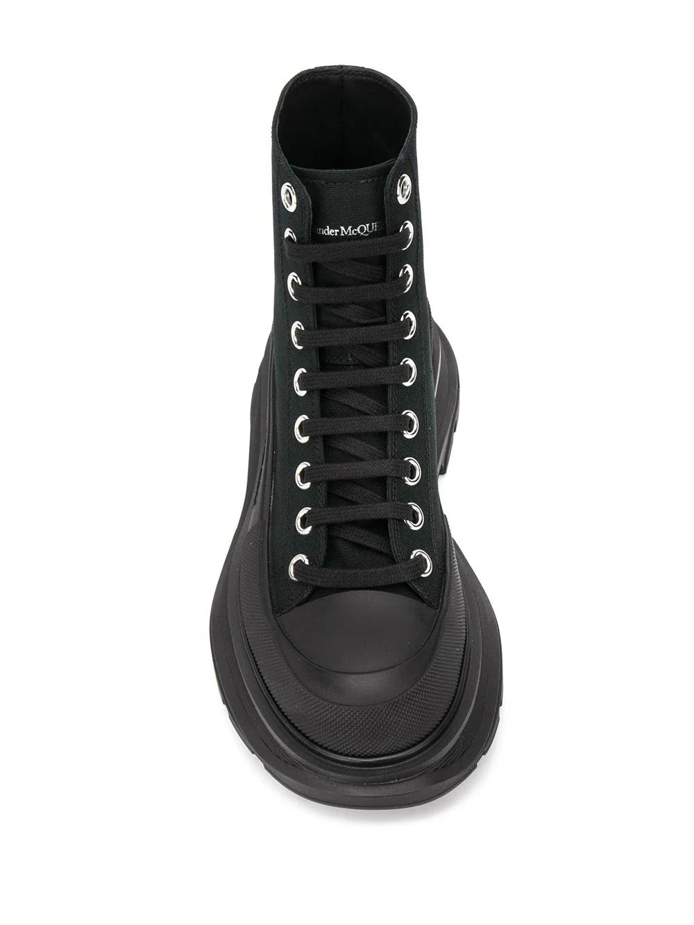 Alexander McQueen Tread Slick Lace Up Boot Black (Women's)