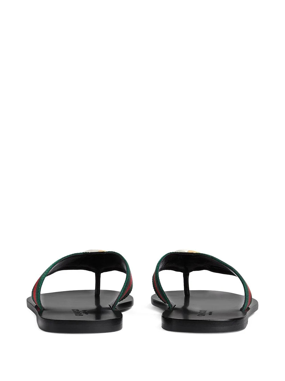 Gucci striped logo-embellished sandals