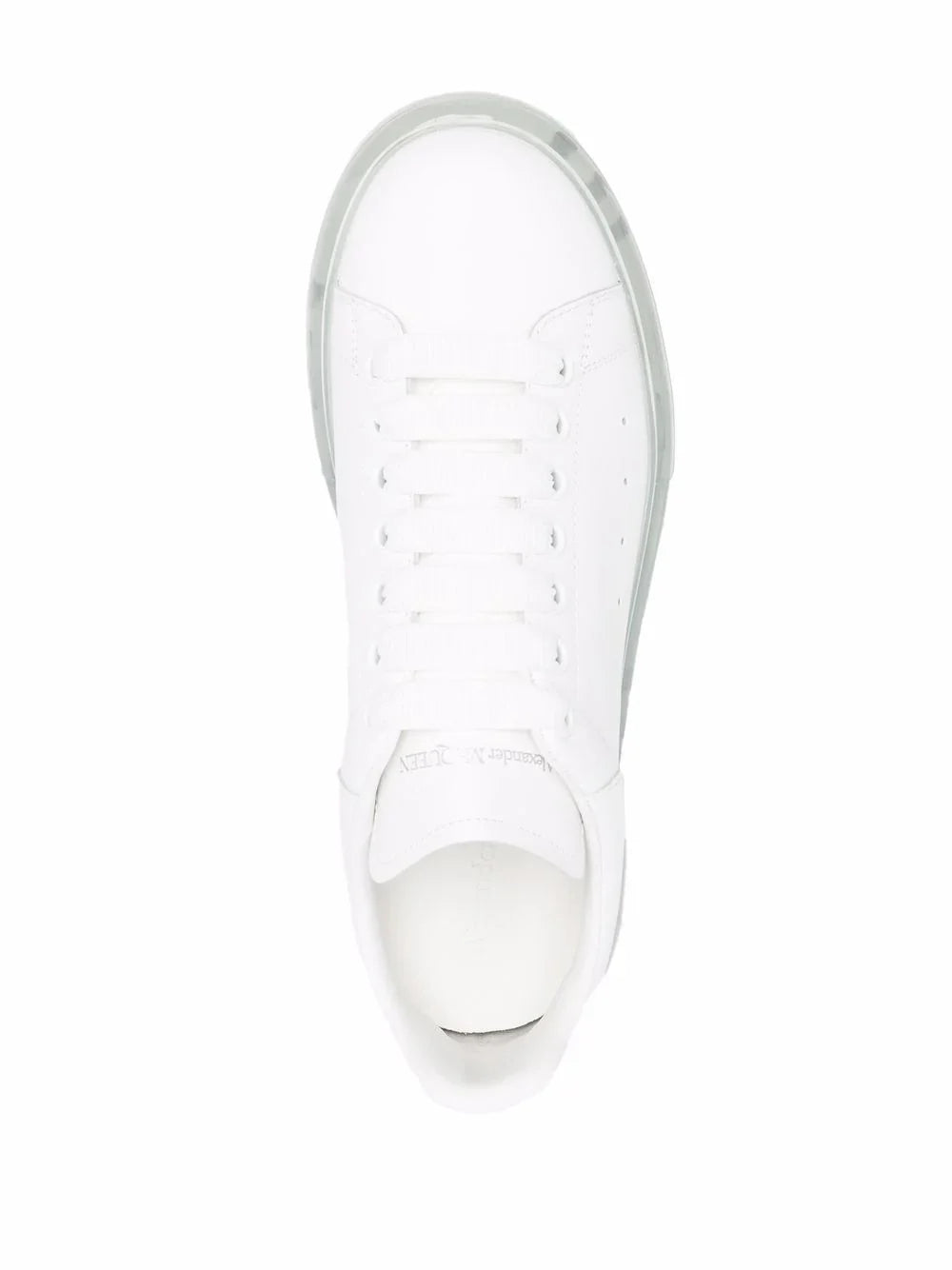 Alexander McQueen Oversized white shiny sole sneakers