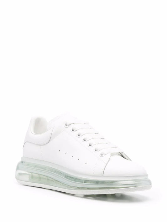 Alexander McQueen Oversized white shiny sole sneakers