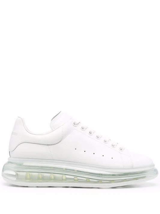 Alexander McQueen Oversized white shiny sole sneakers