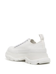 Alexander McQueen Tread Slick Low Lace Up White White (Women's)