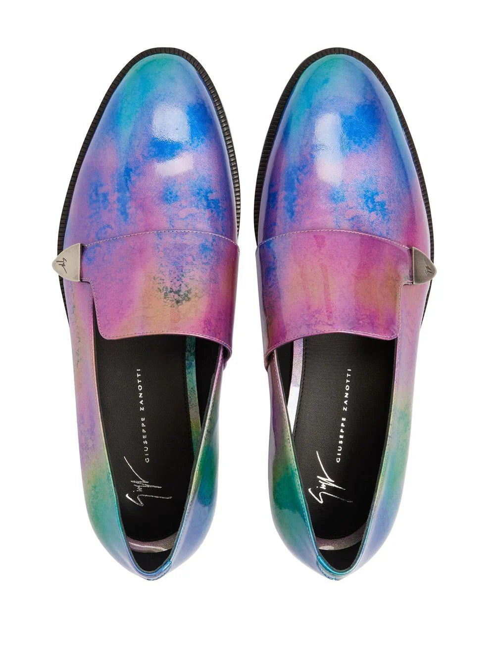 Giuseppe Zanotti Eflamm multicolour-print leather loafers