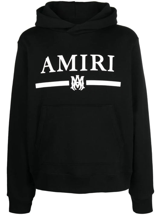 AMIRI Ma Bar Logo Hoodie Black/White