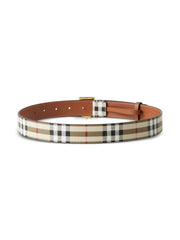 Burberry Check and Leather TB Belt