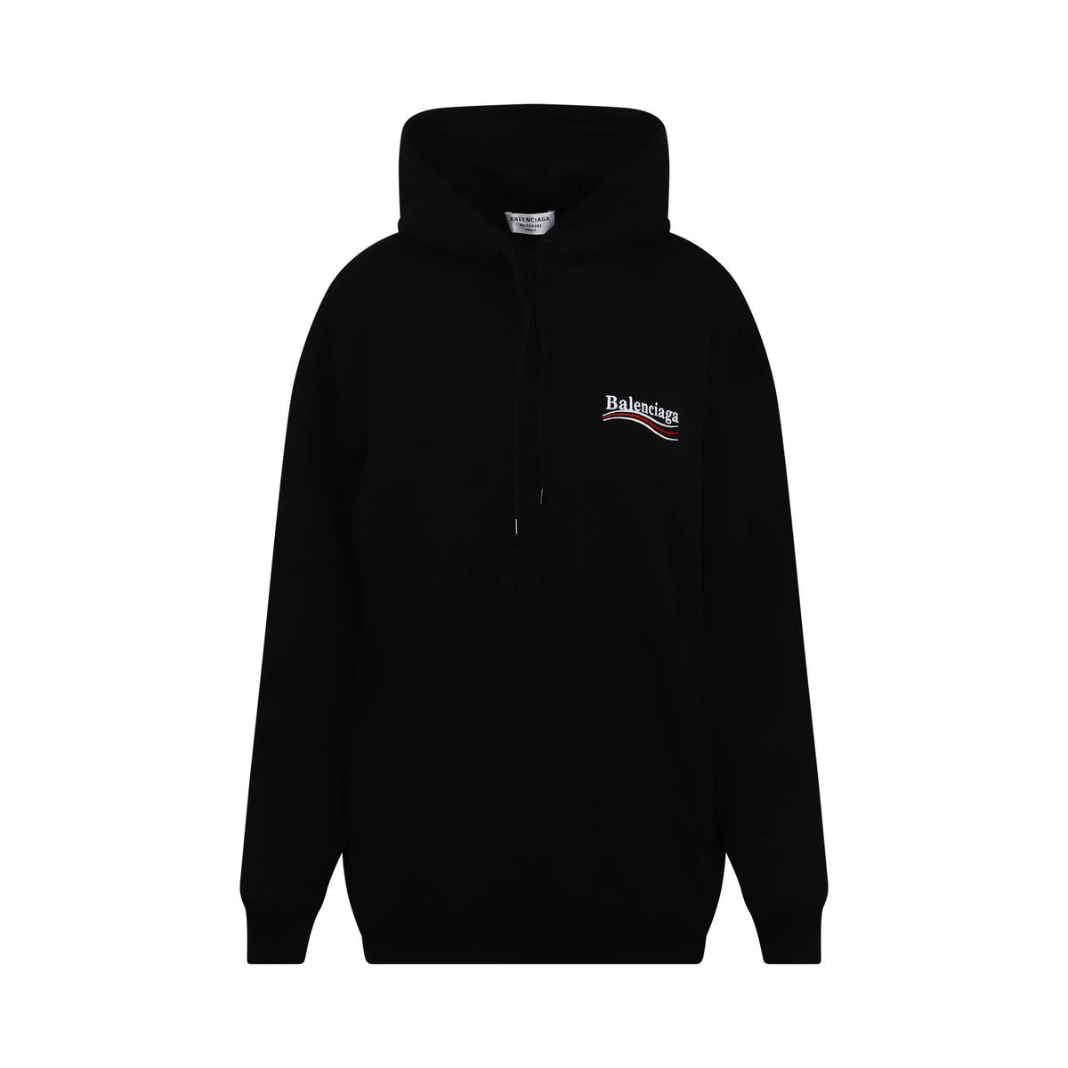 BALENCIAGA Political Logo Hoodies in Black