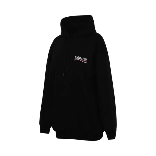 BALENCIAGA Political Logo Hoodies in Black