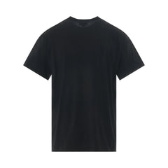 ALEXANDER MCQUEEN Logo Tape Detail T-Shirt in Black/Mix