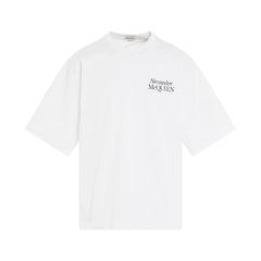 ALEXANDER MCQUEEN Exploded Logo Oversized T-Shirt in White