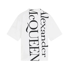 ALEXANDER MCQUEEN Exploded Logo Oversized T-Shirt in White