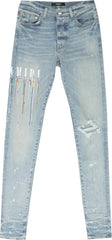 Amiri Paint Drip Logo Jean 'Clay Indigo'