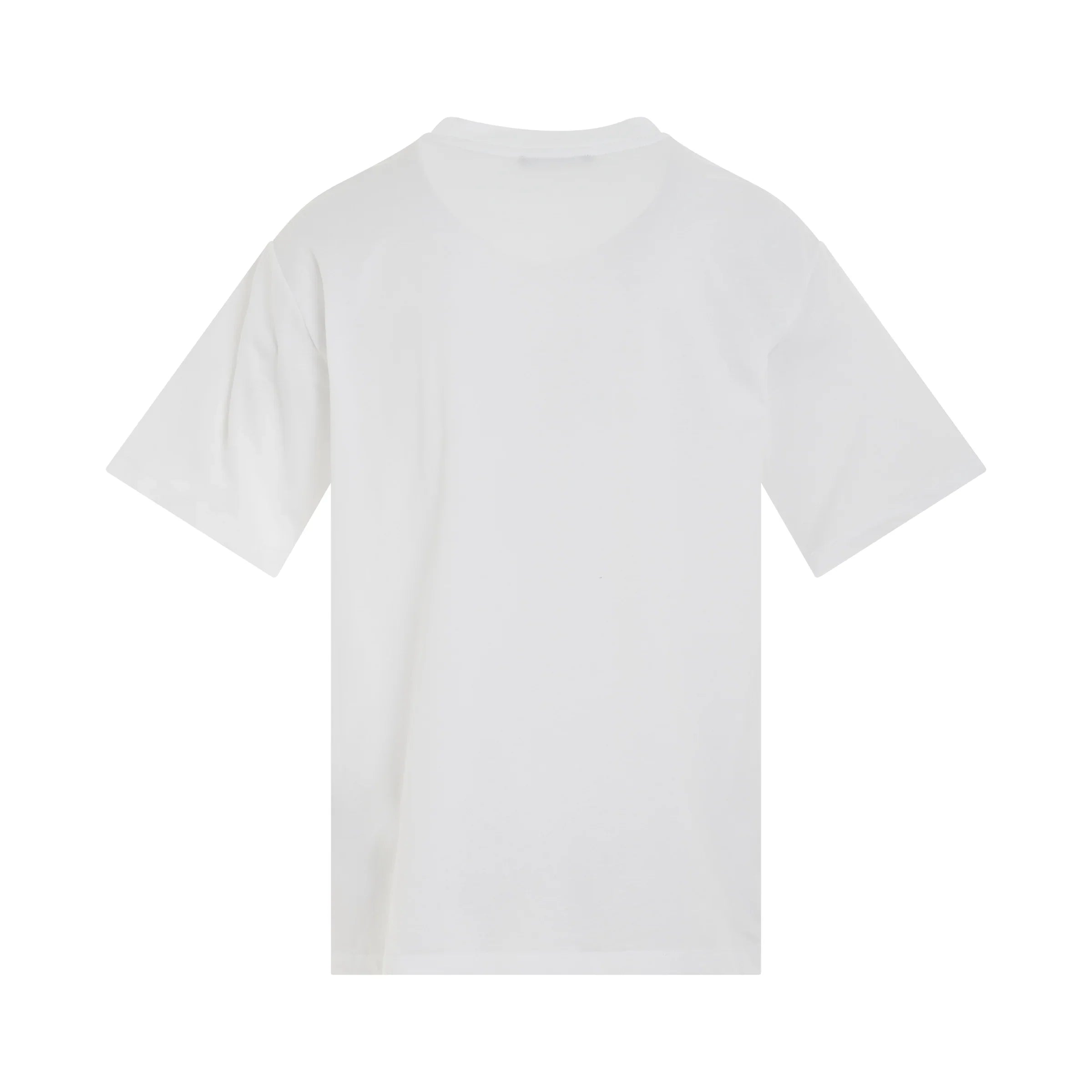 BALMAIN Logo Printed Straight Fit T-shirt in White/Black