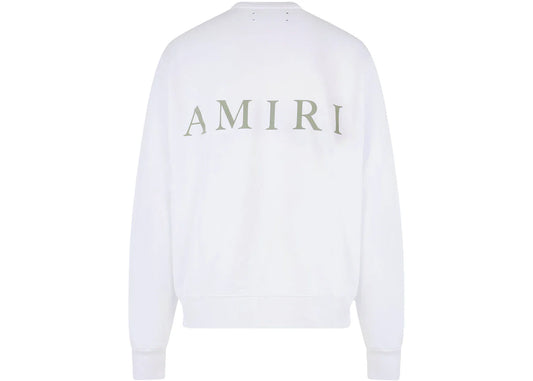 AMIRI Logo Print Cotton Sweatshirt White