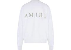 AMIRI Logo Print Cotton Sweatshirt White