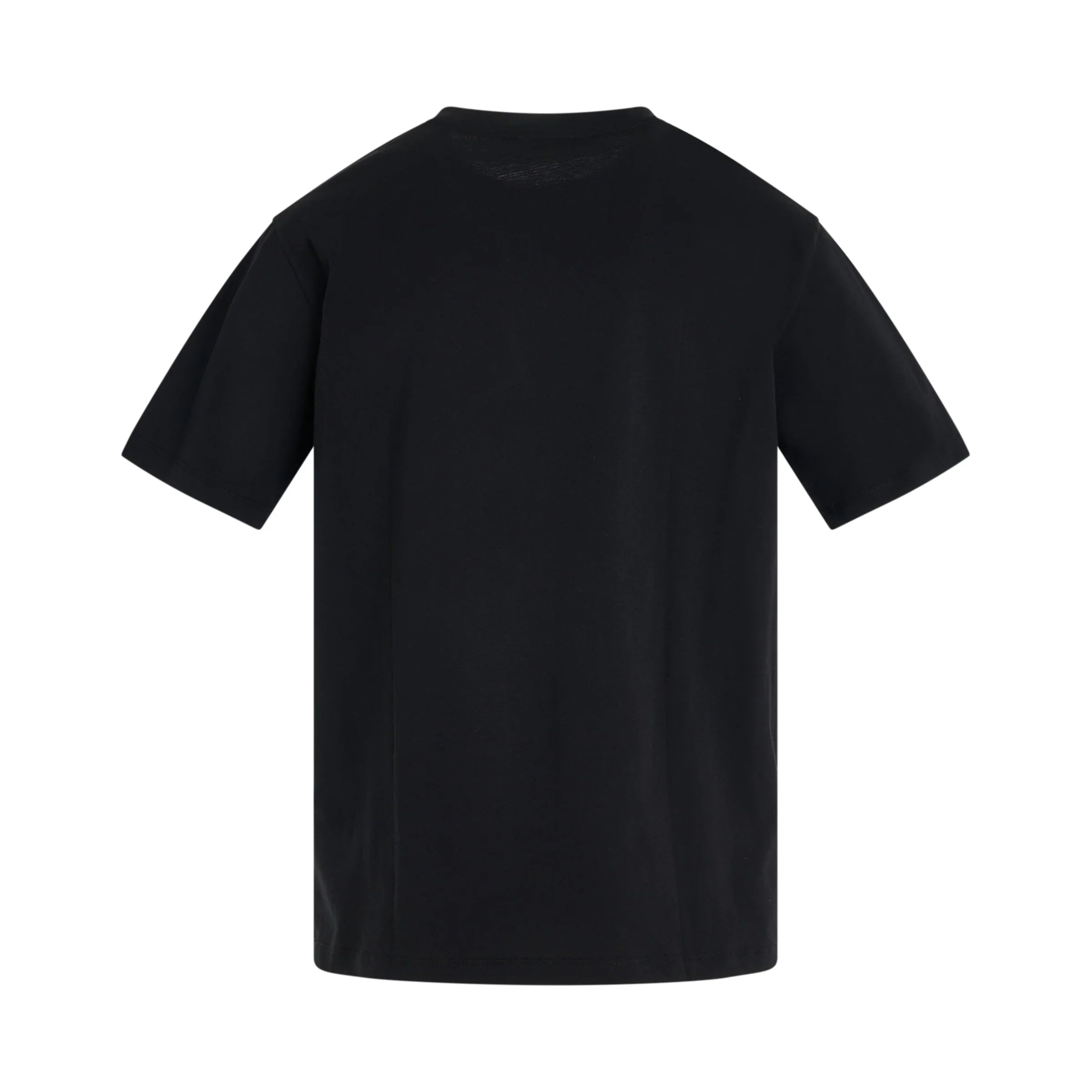 BALMAIN Balmain Stitch Collar T-Shirt in Black/White