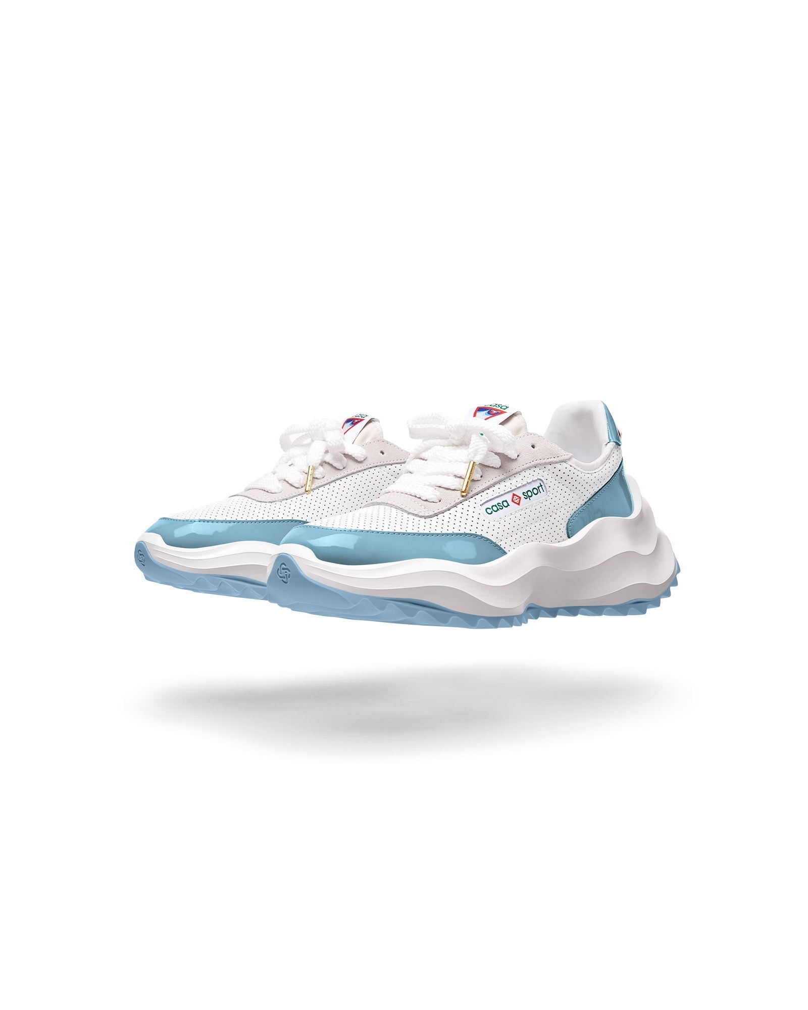 Womens Atlantis White & Powder Blue Sneaker