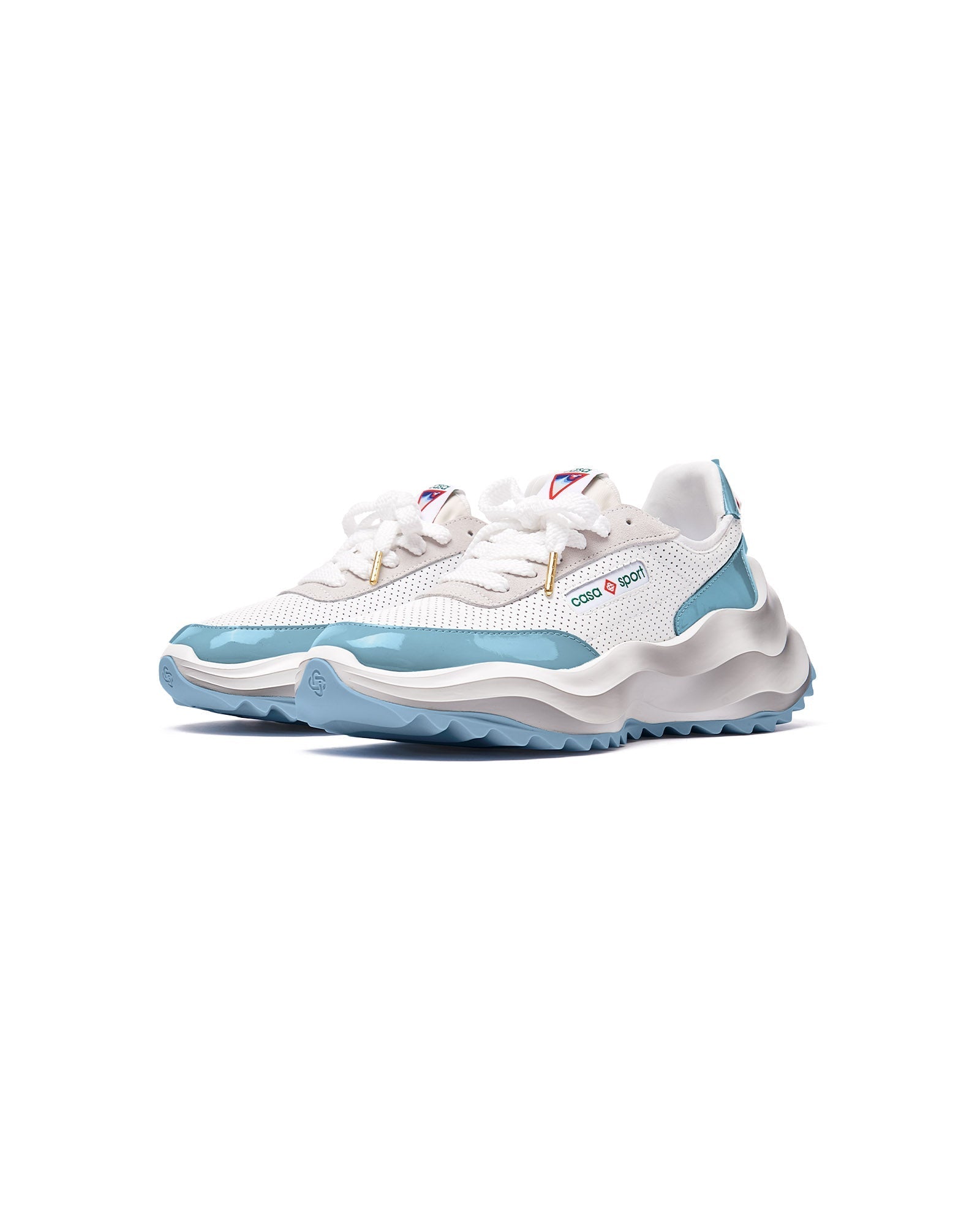 Womens Atlantis White & Powder Blue Sneaker