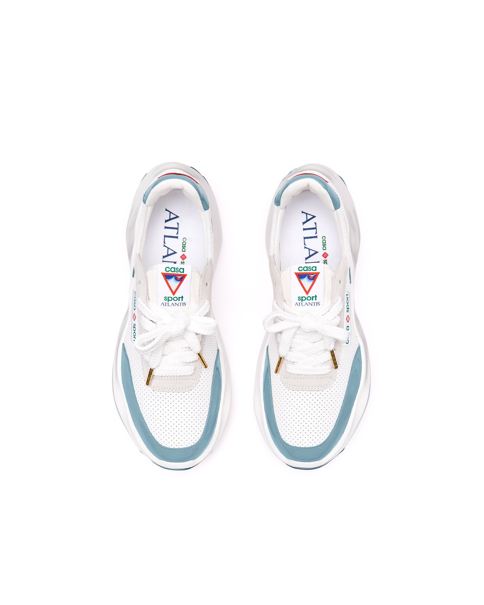 Womens Atlantis White & Powder Blue Sneaker