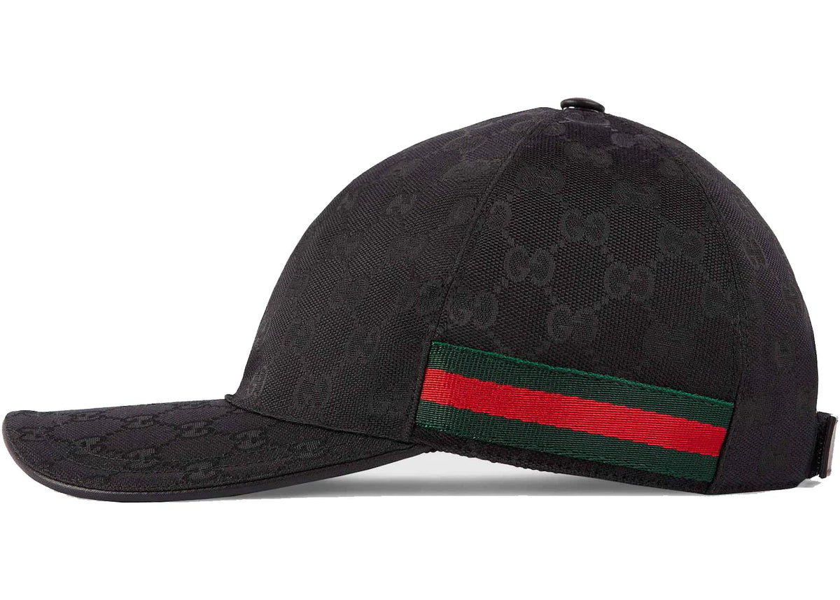 GUCCI GG canvas Original Baseball Hat web black / Style 200035 KQWBG 9791