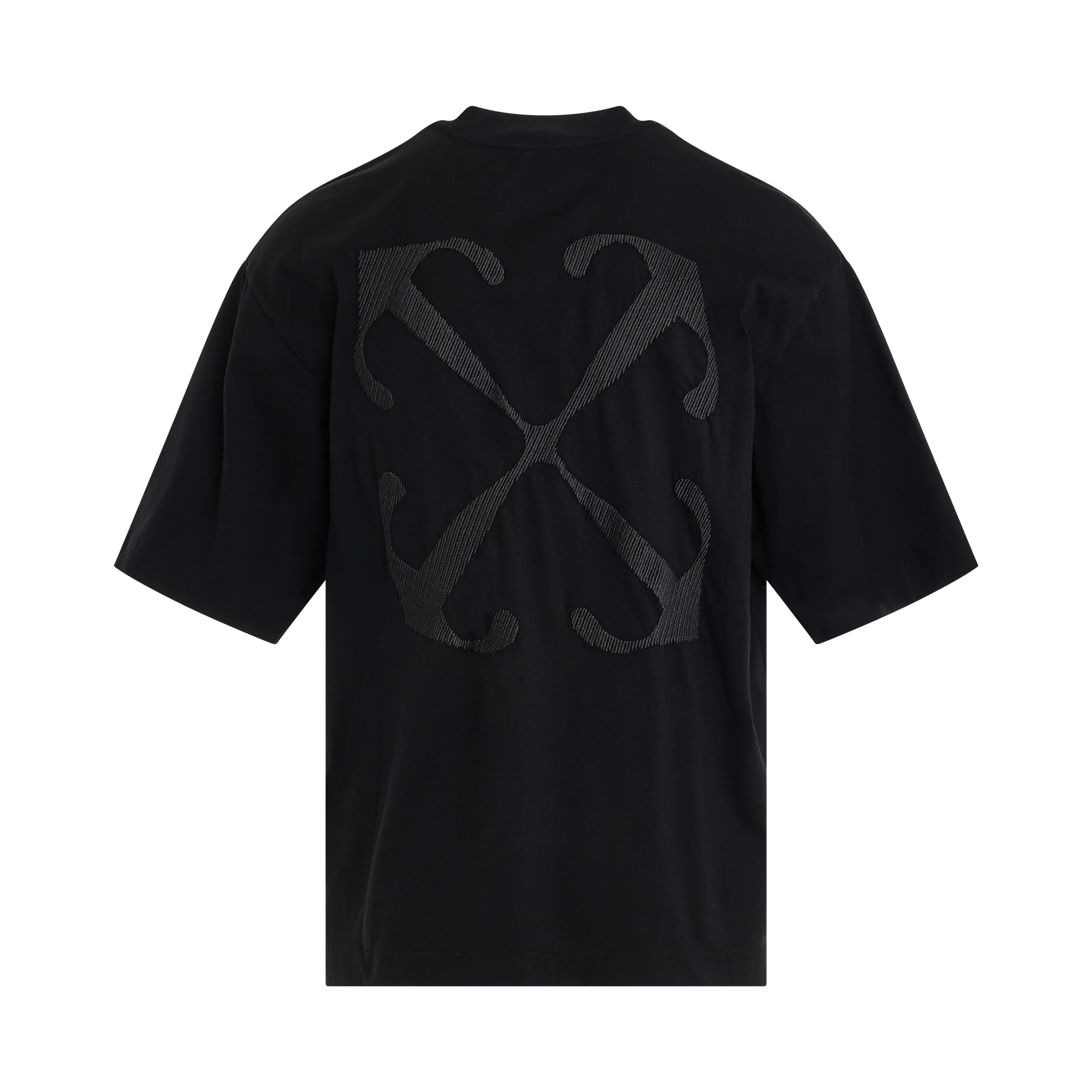 OFF-WHITE Arrow Embroidered Skate T-Shirt in Black/White