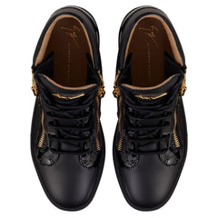 Giuseppe zanotti kriss mid-top black leather